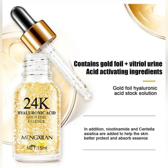 24k infused serum. Smoothes skin & wrinkles, brightens skin acne Korean - Picture 8 of 10